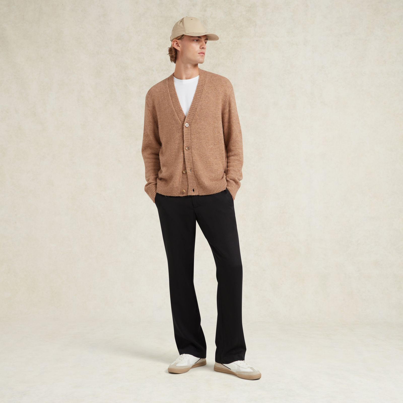 Theo Alpaca Blend Cardigan - Brown