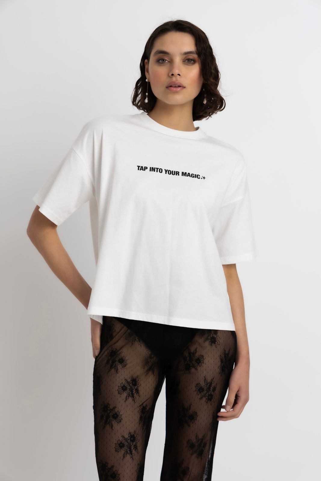 AMYLYNN Pure Cotton Slogan Charity T-Shirt