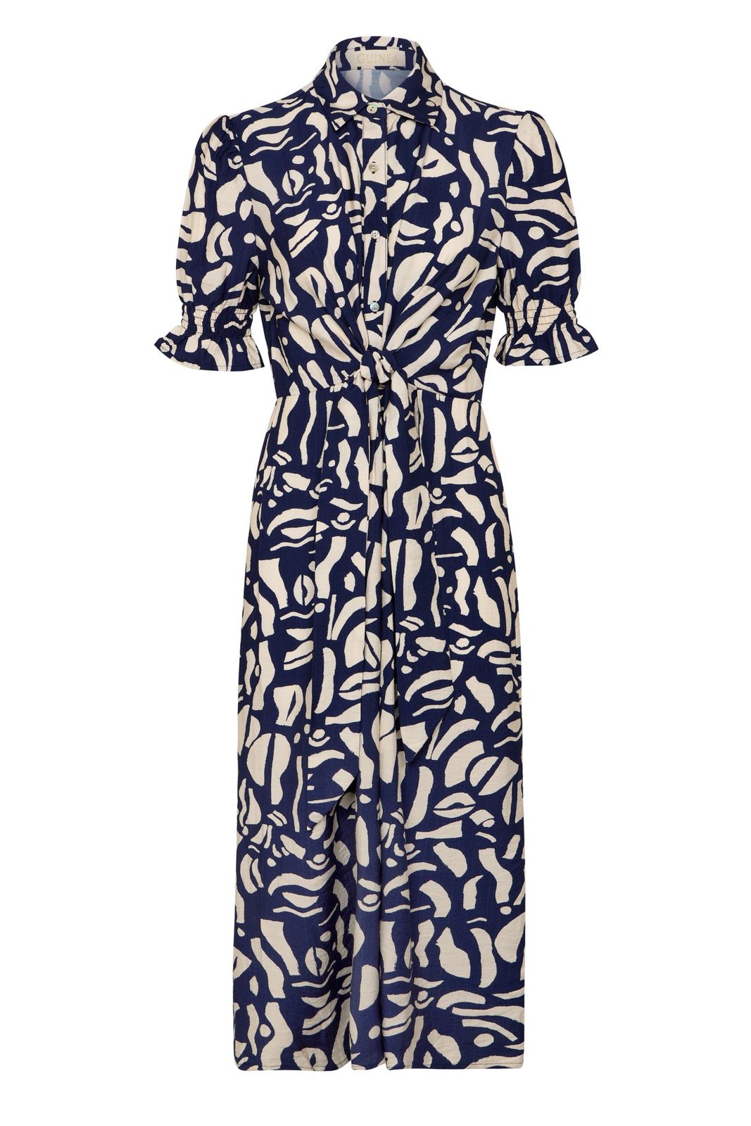 Mel - Navy And White Tie Front