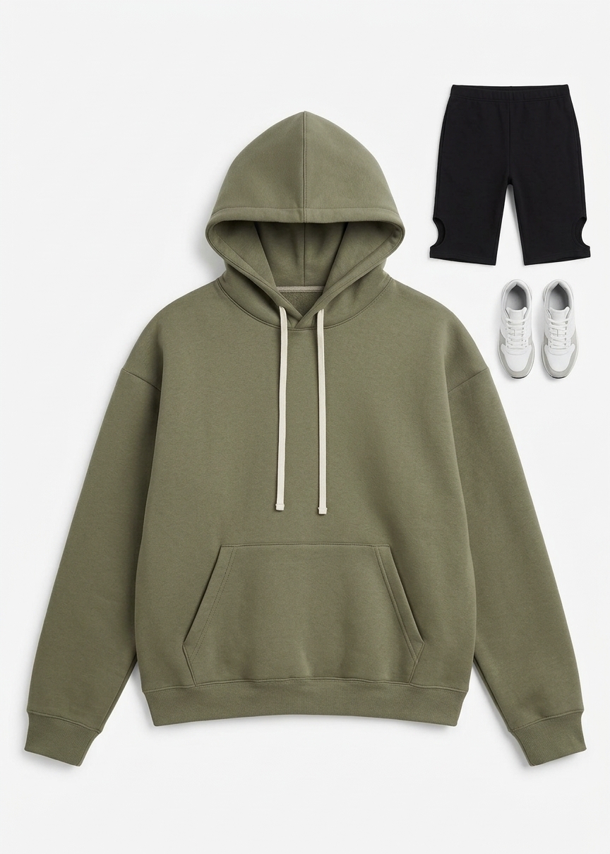 Easton Oversized Hoodie - Khaki
