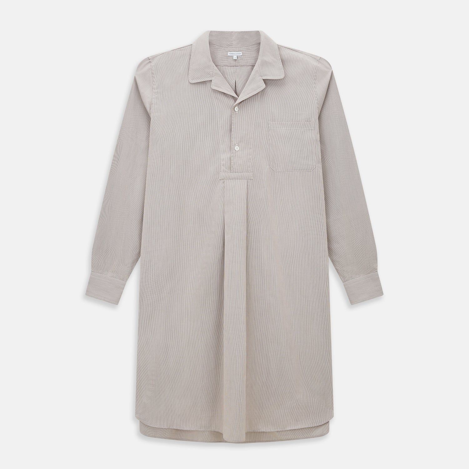 Brown Micro Check Quarzo Nightshirt