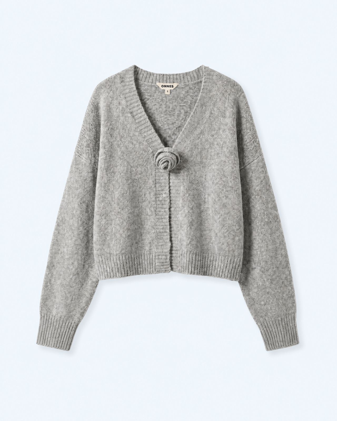 Dylan Cardigan In Grey Marl