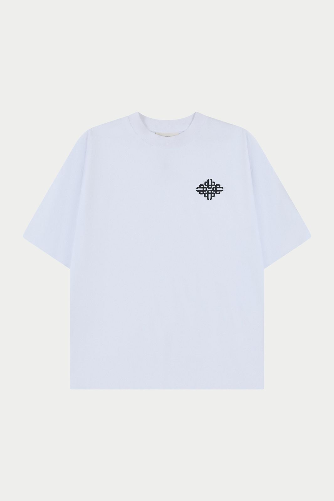 PUFF PRINT EMBLEM T-SHIRT - WHITE