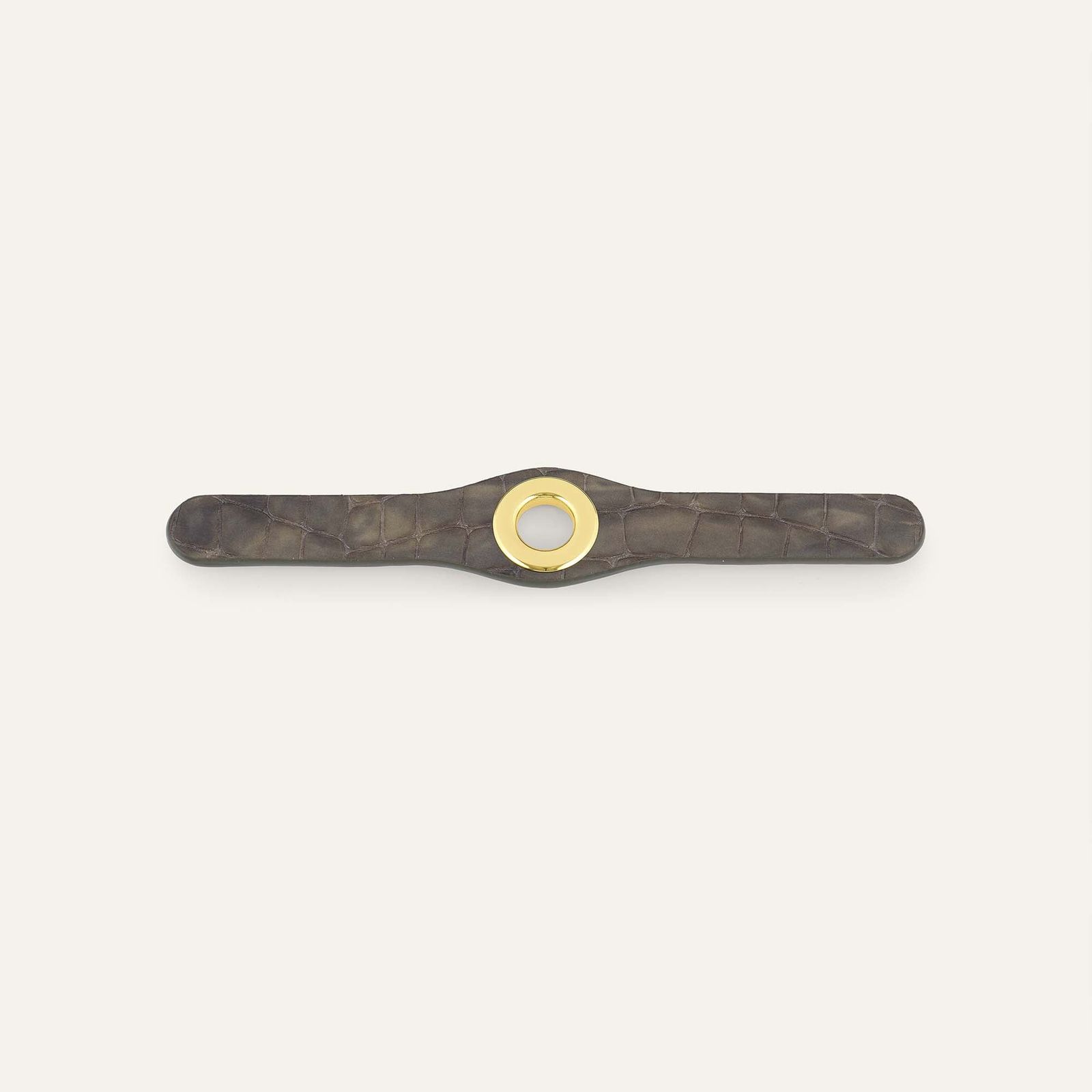 Deco Mini | Flint Patent with Gold hardware