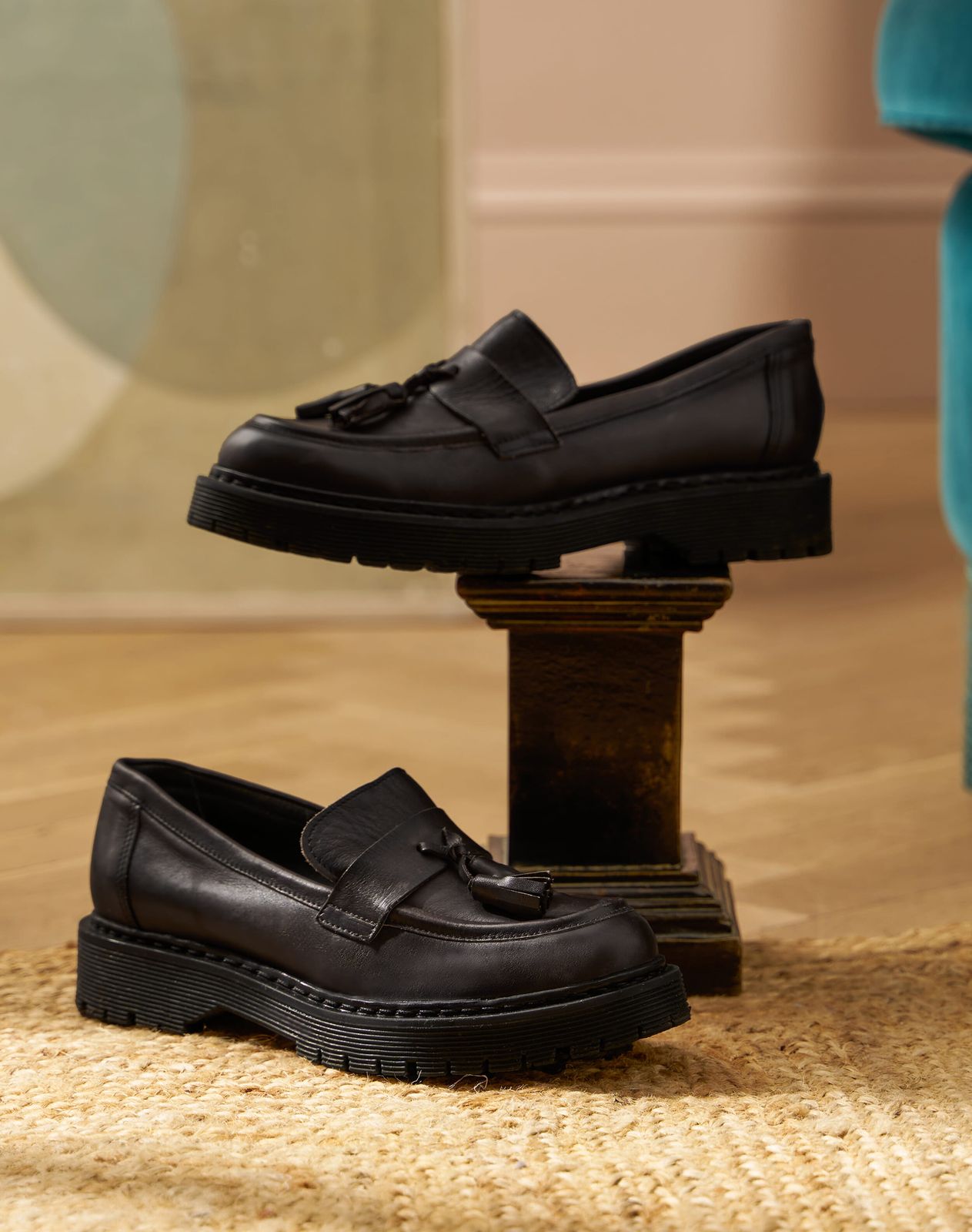 Leather Tassel Loafers