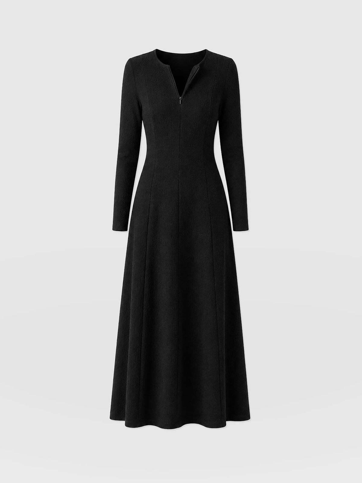 Orla Midi Dress - Black Boucle
