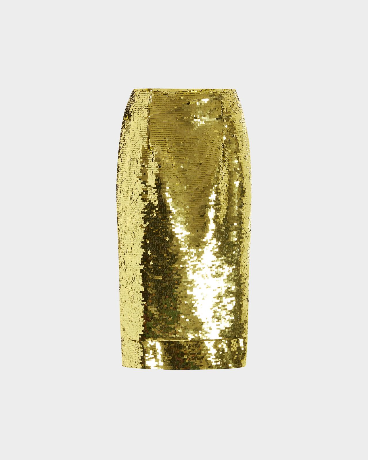 Nyla Midi Skirt in Square Sequin