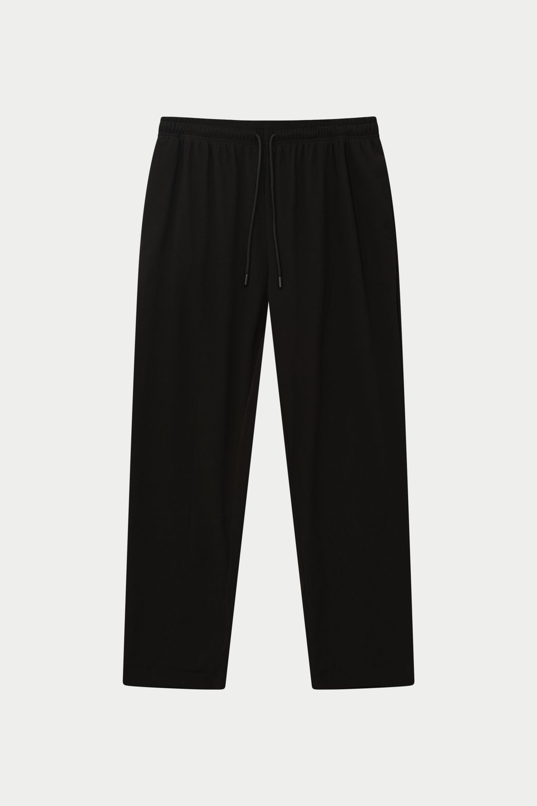 RIBBED TROUSERS - BLACK