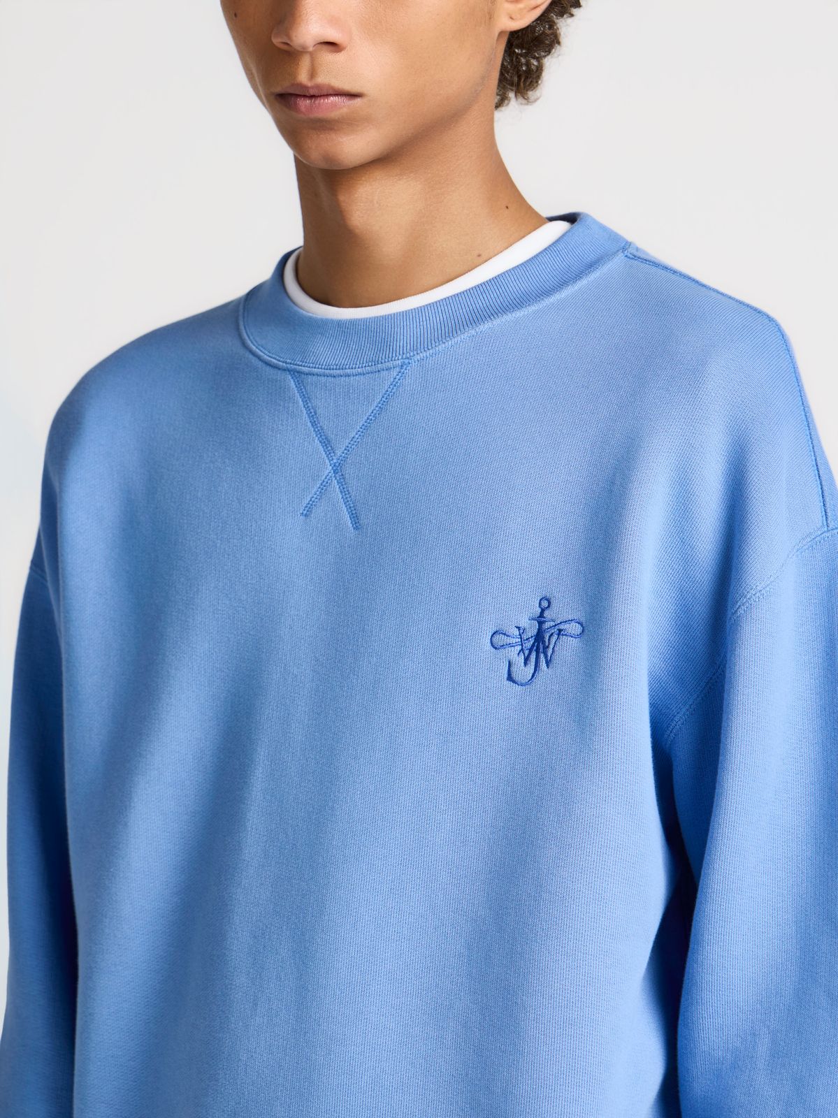 CL_RIBBON ANCHOR SWEATSHIRT - NAVY_JW0238PG1905