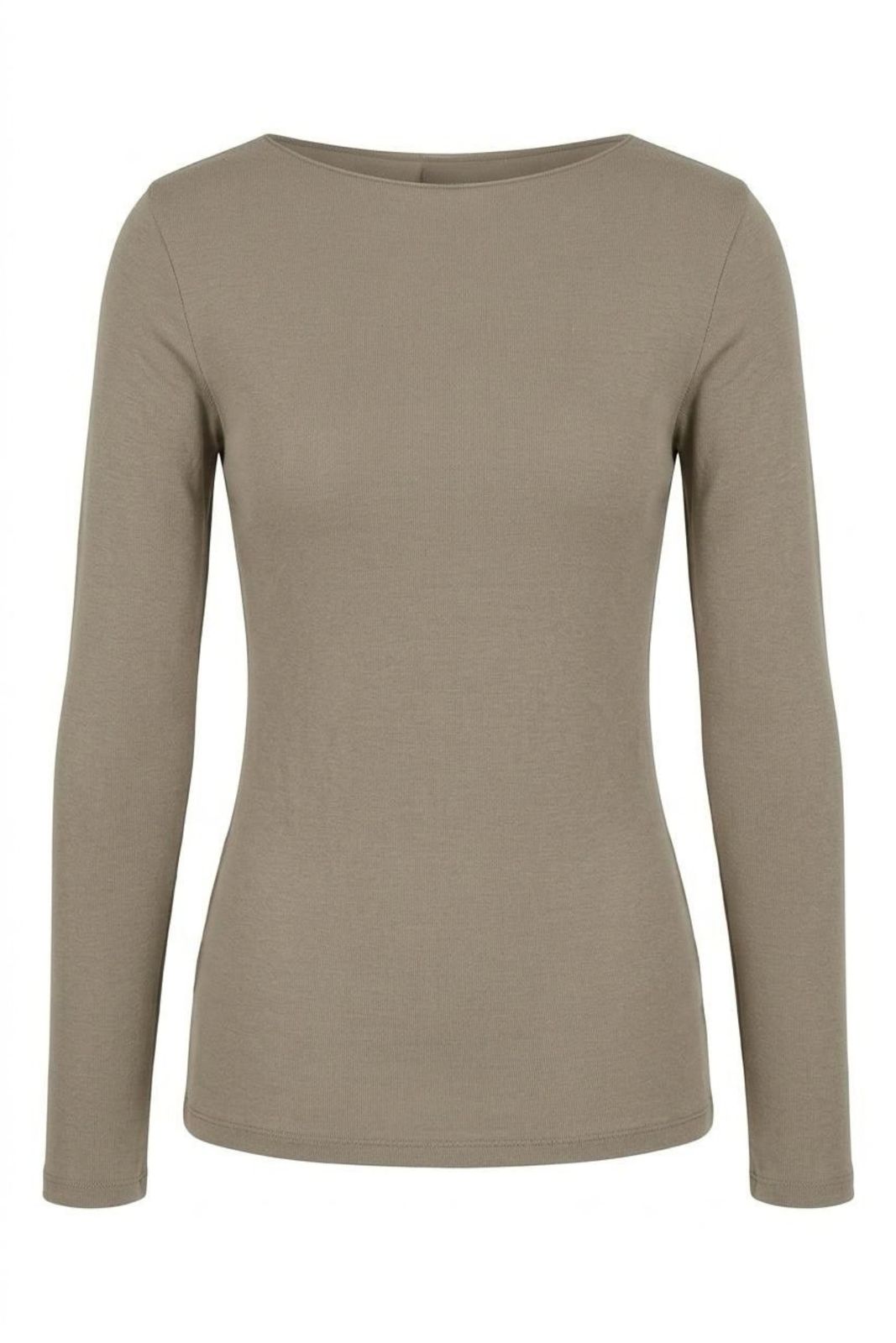 Slash-Neck Base Layer In Clay