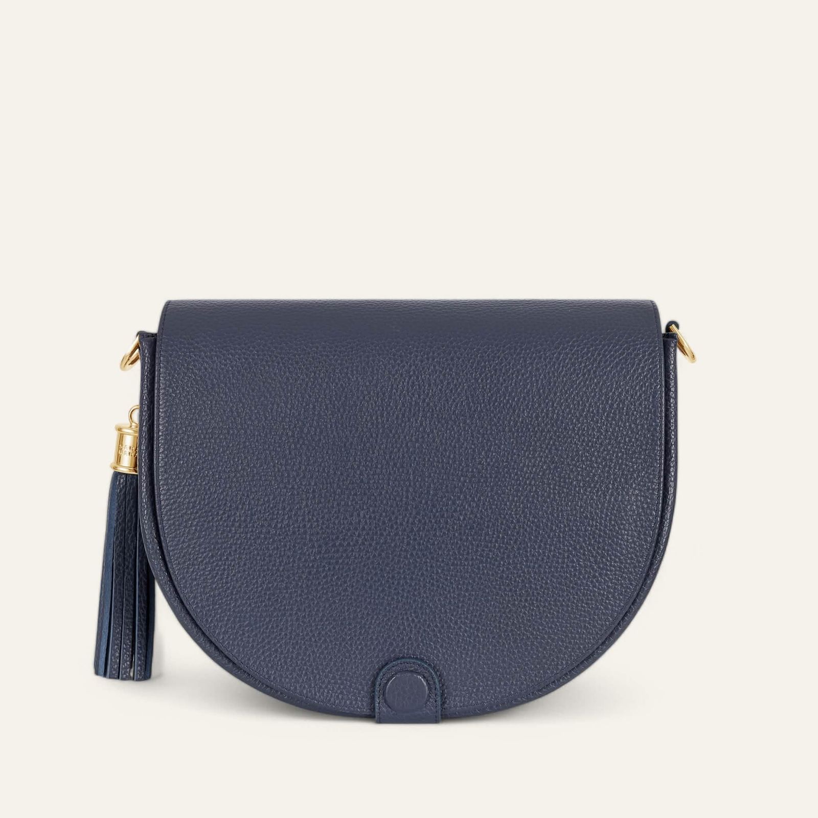 Luna Satchel | Navy with Gold hardware