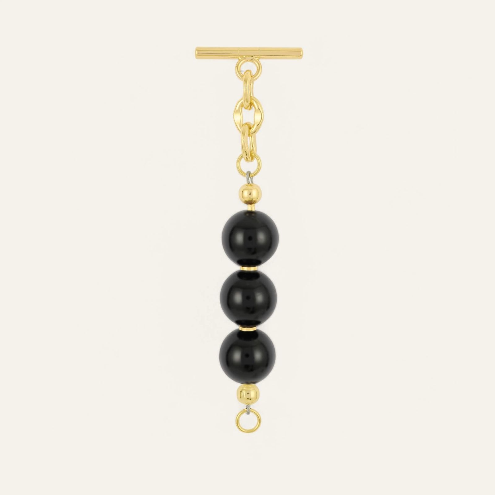 Aurora Tassel | Black with Gold hardware