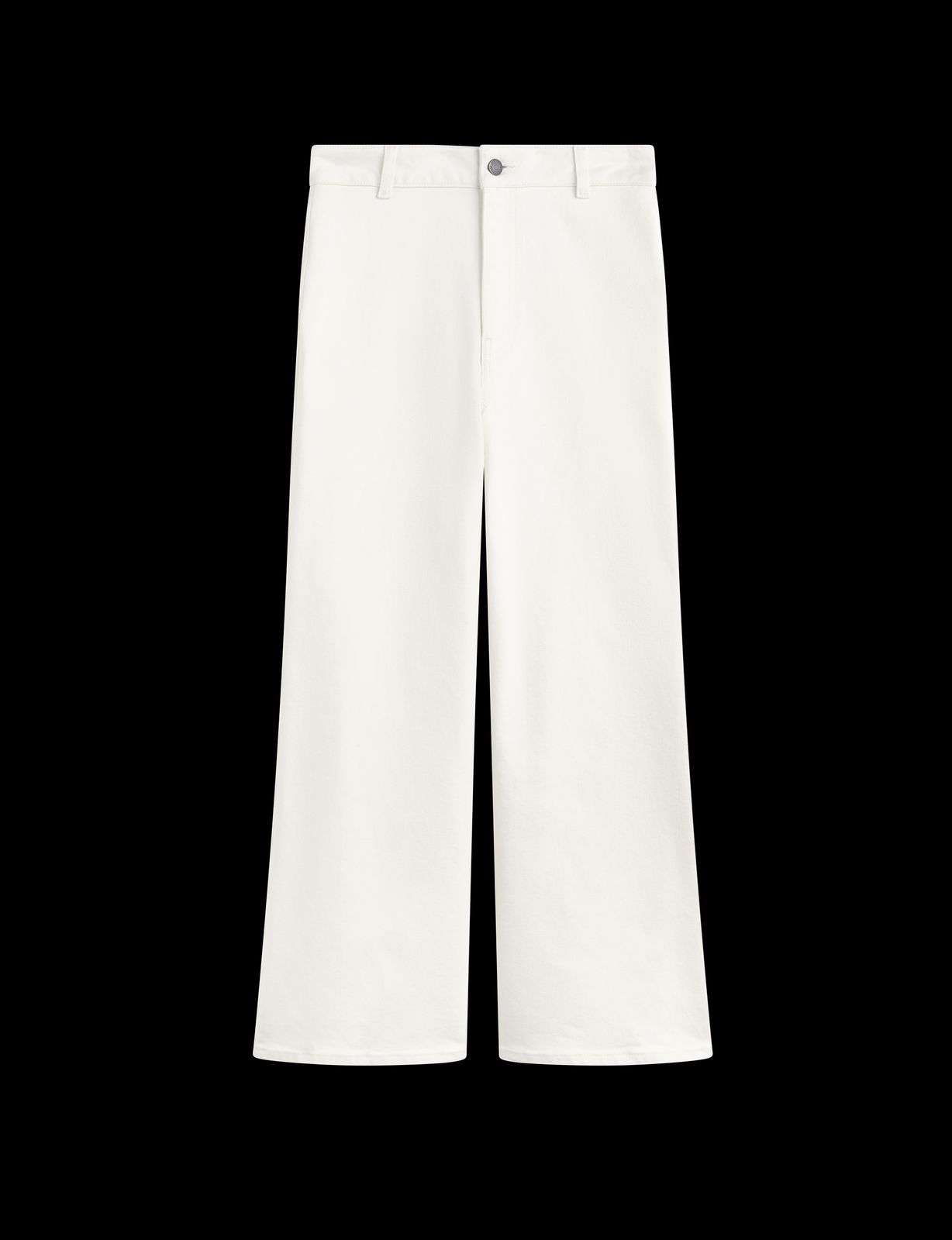 Stevie Jeans: Cropped Flare Leg - High Waist, White
