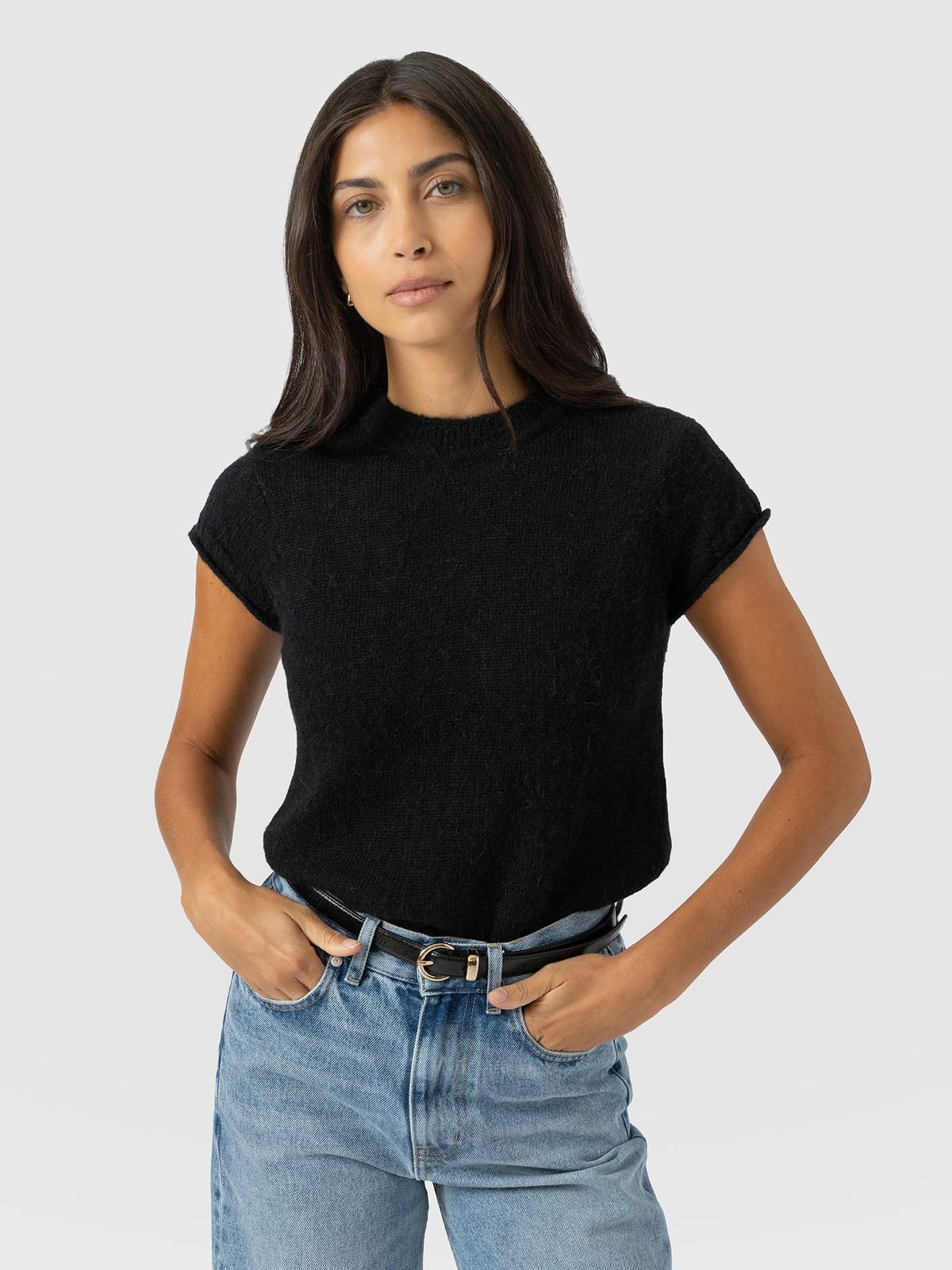 Ariella Baby Tee - Black