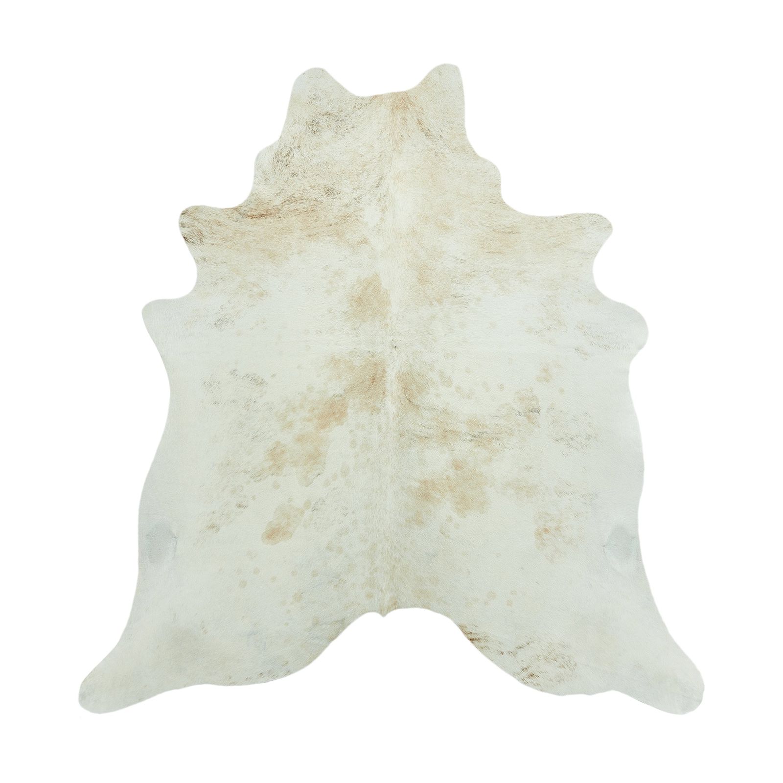 Cowhide Rug - Light Brown & White (200cm x 200cm)