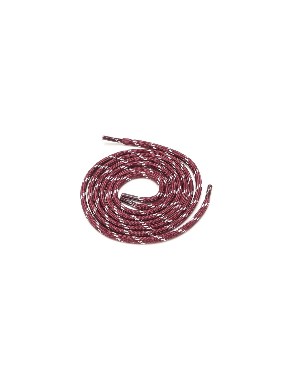 2 Tone Round Lace Burgundy/White