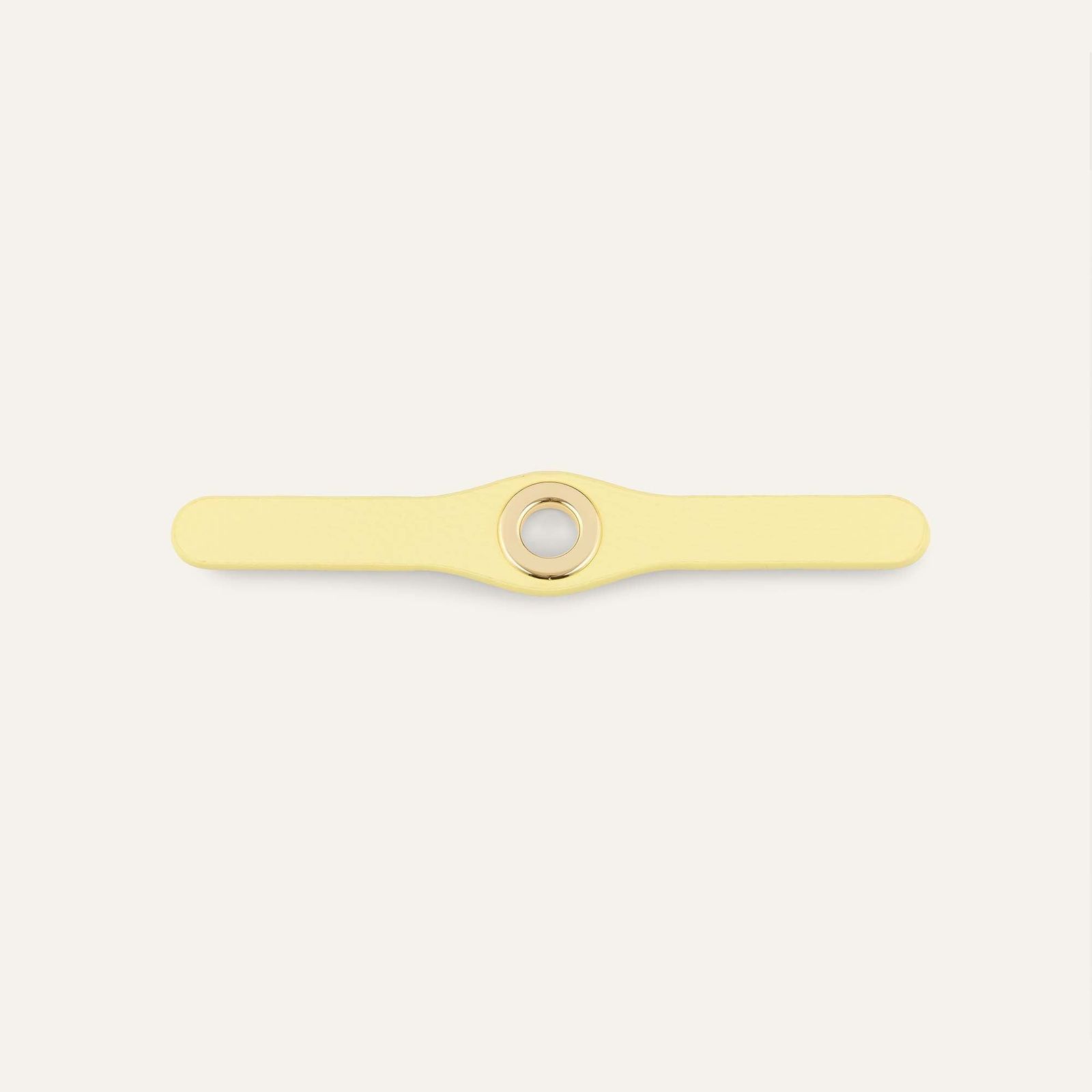 Deco Mini | Lemon Cream  with Gold hardware