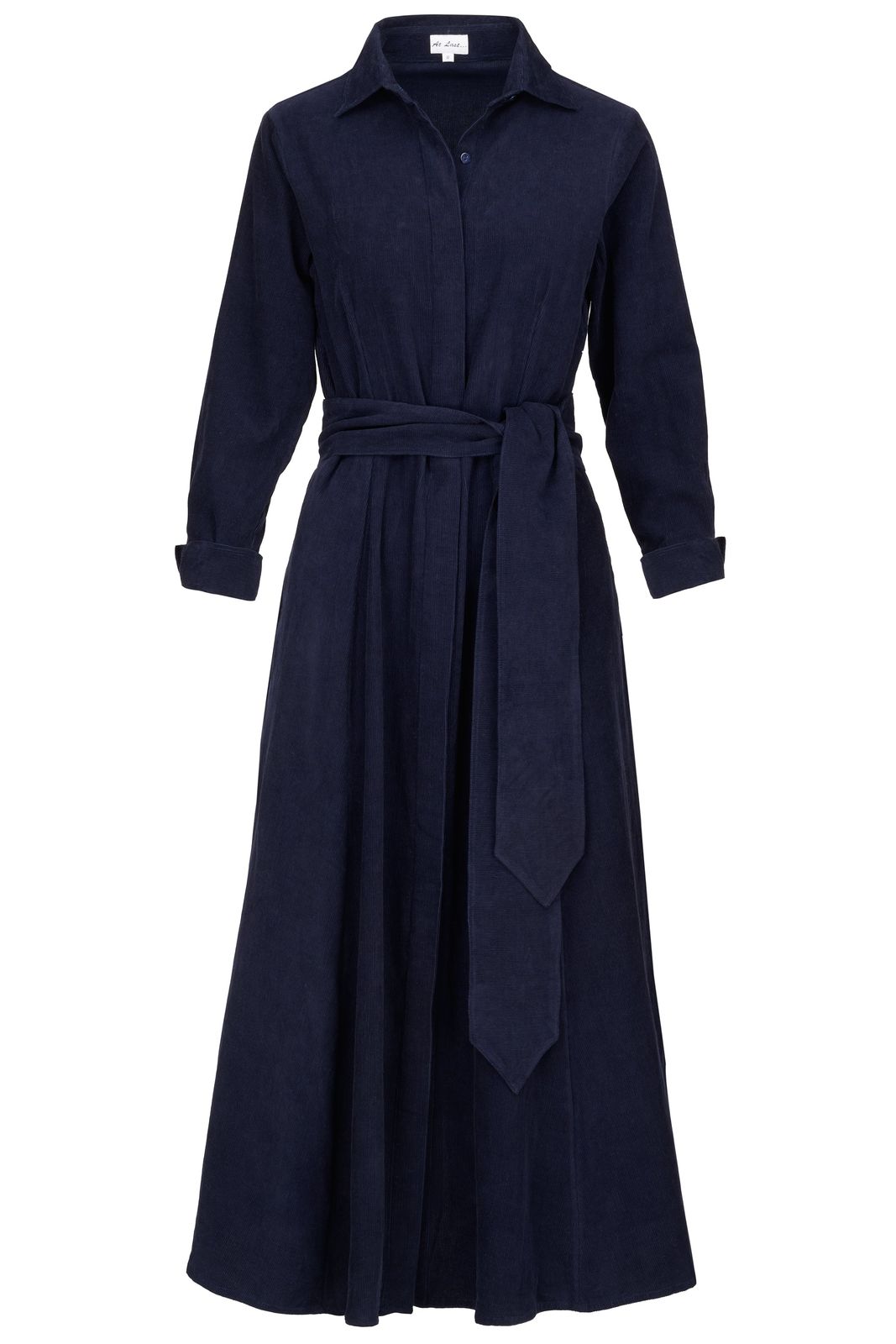 Marigold Corduroy Dress In French Navy