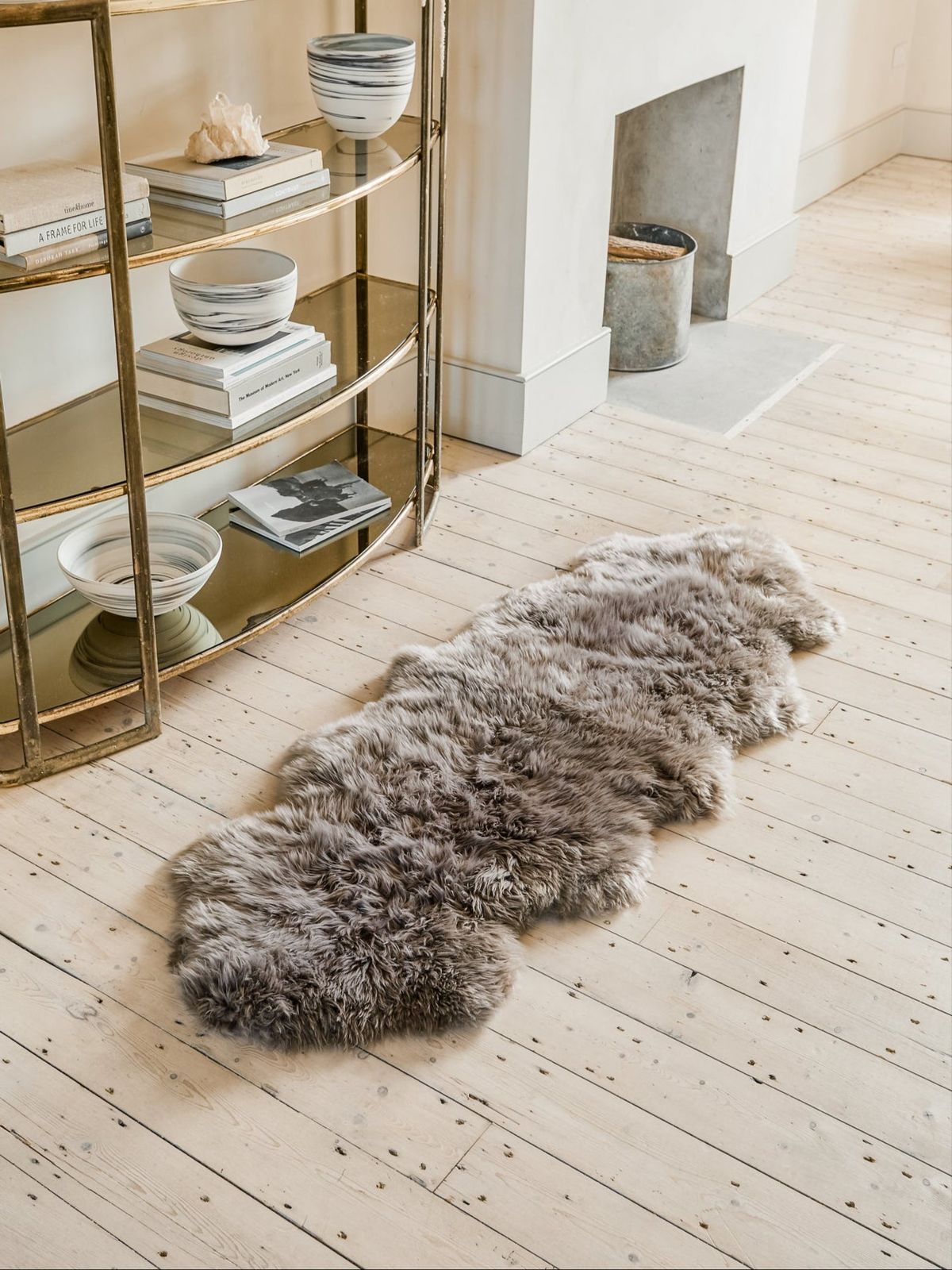Double Sheepskin Rug - Vole