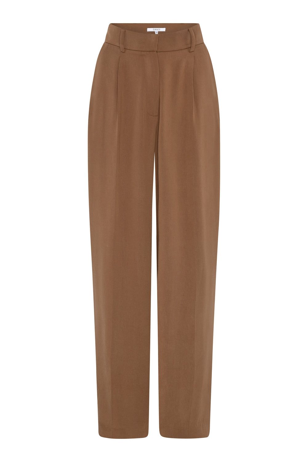 Cinnamon Straight Leg Trousers In Tobacco