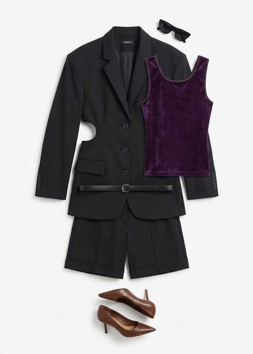 Mirbel Cinched Blazer - Black