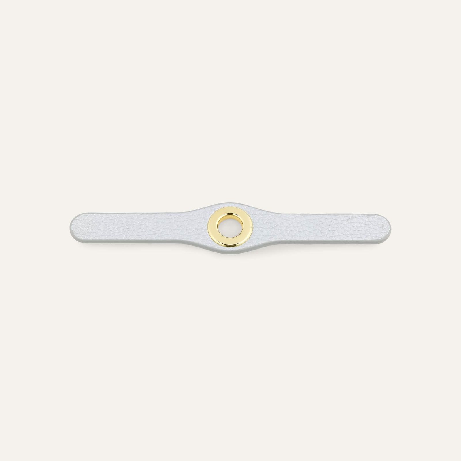 Deco Mini | Soft Metallic Silver with Gold hardware