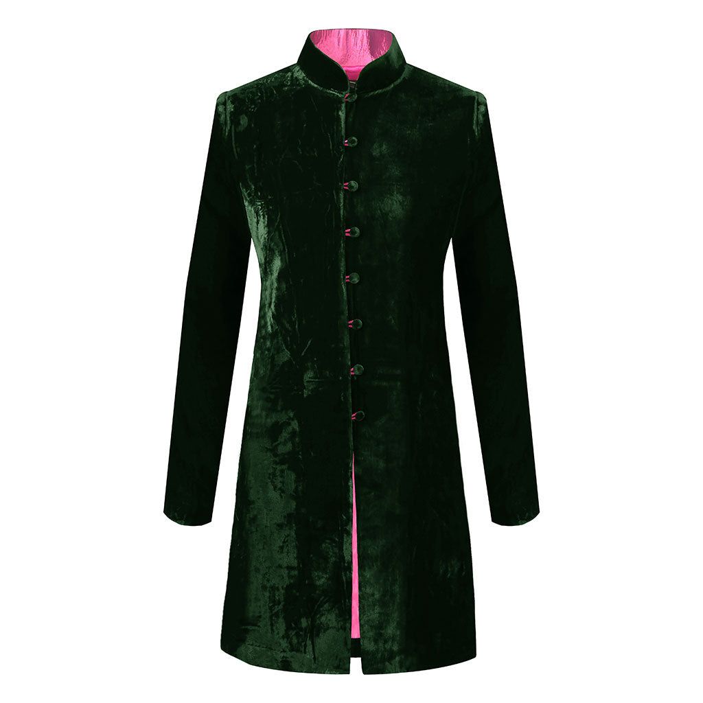 Bottle Green Velvet Grace Jacket