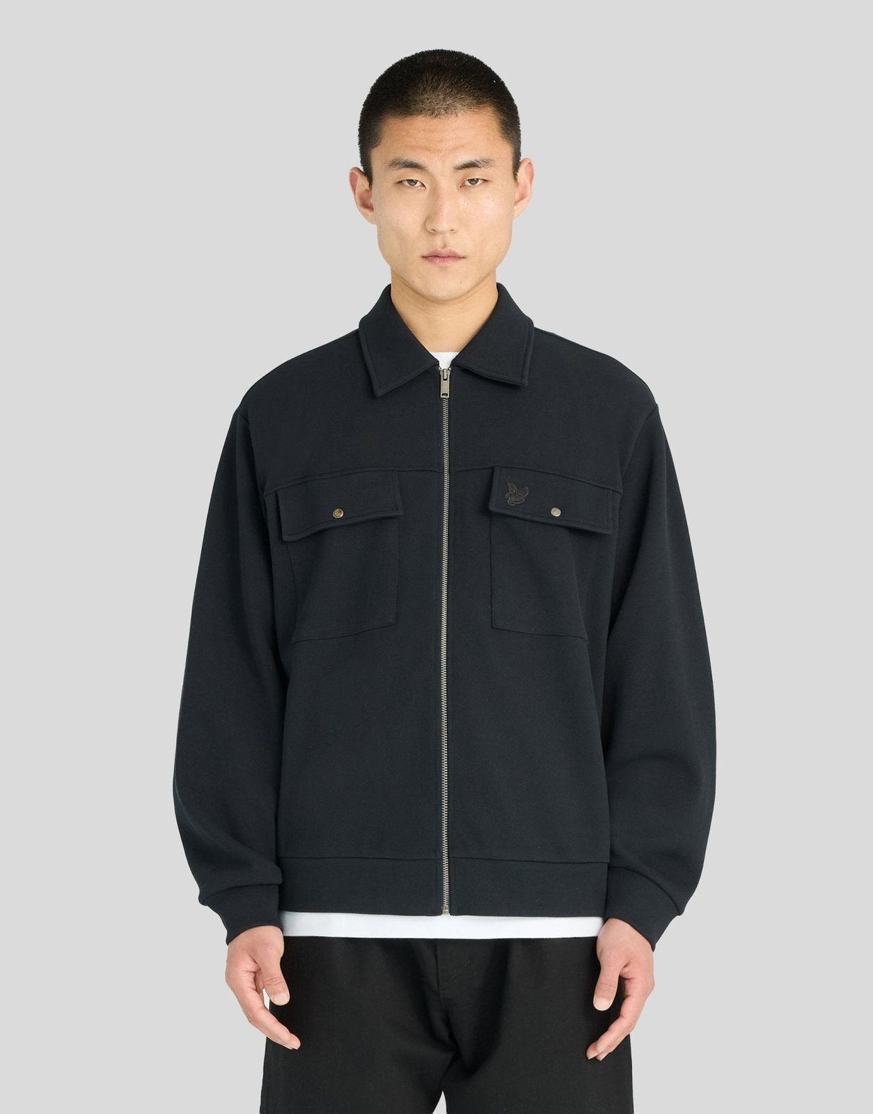 Pique Interlock Cotton Overshirt