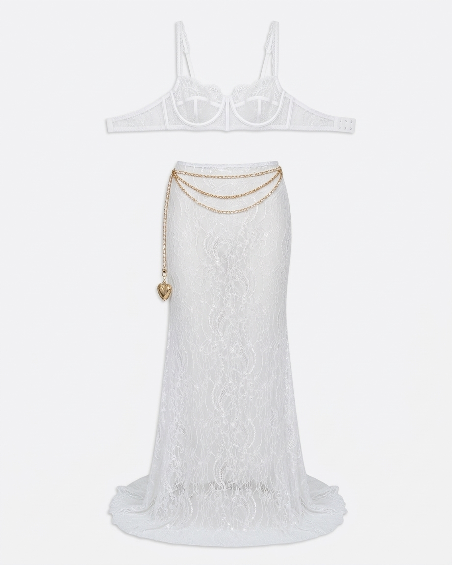 Francesca Bralette In White Ready To Ship