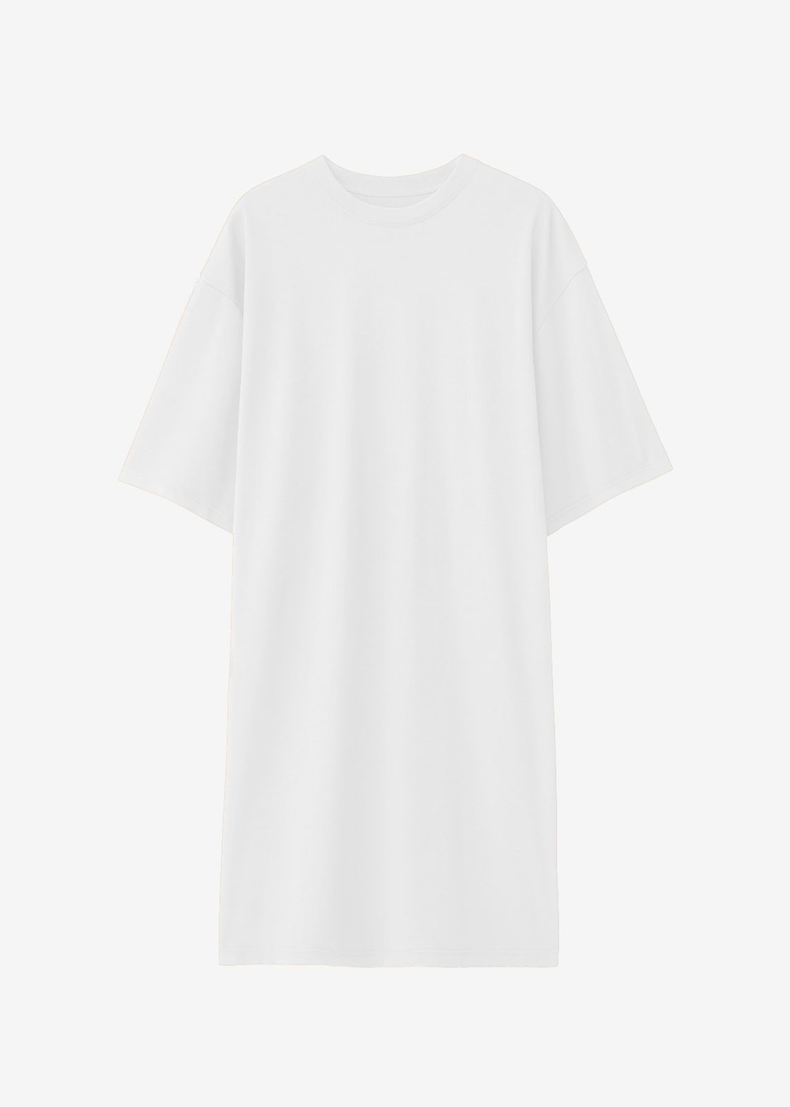 Sian Oversized T-shirt Dress - White