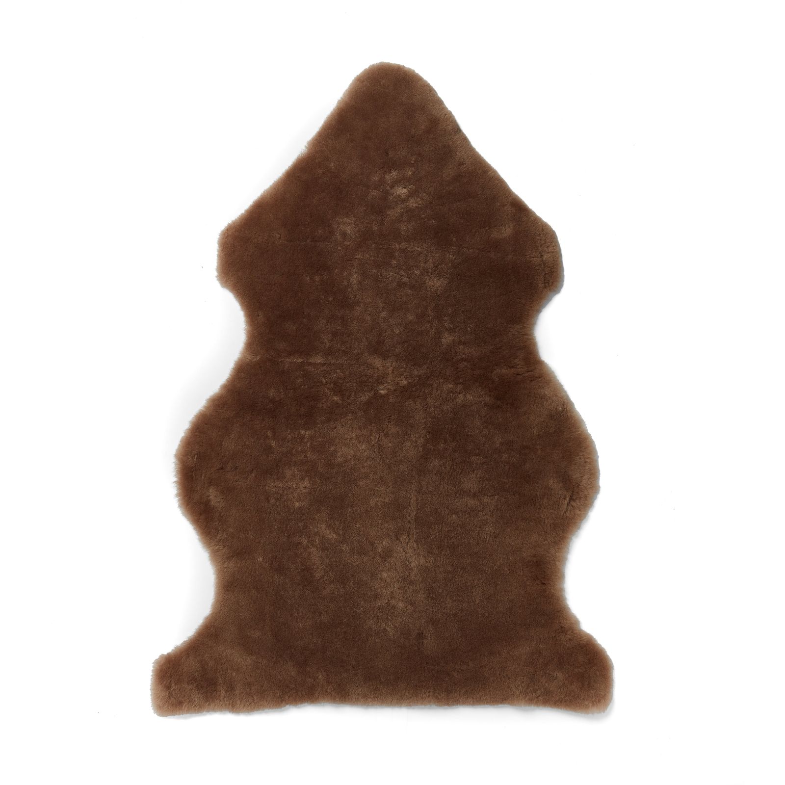Single Sheepskin Rug - Rust