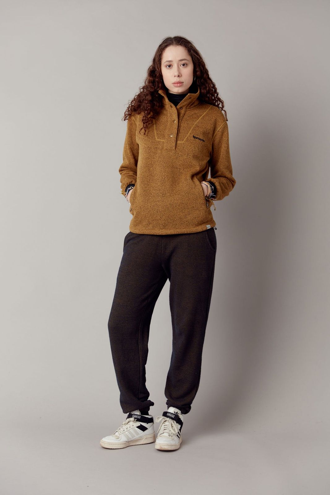 EVIE | GOTS Organic Cotton Jogger | Khaki Melange