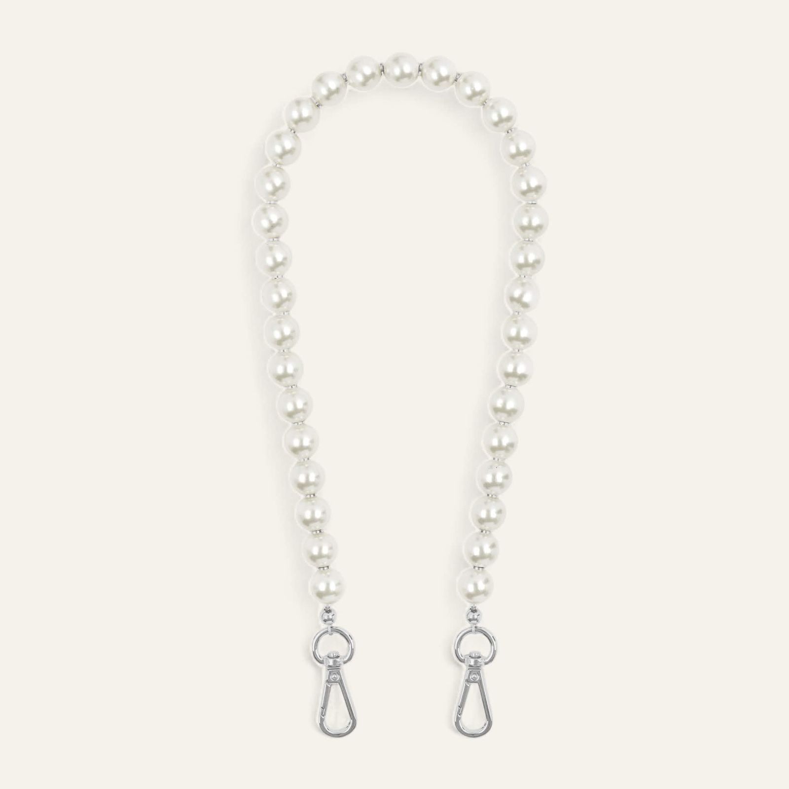 Aurora Strap | Pearl with Silver hardware