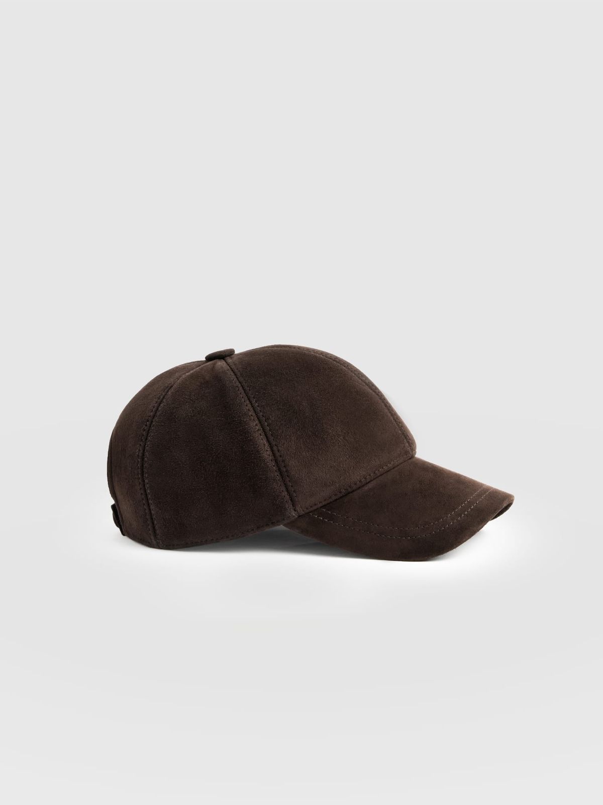 Avalon Baseball Cap - Chocolate Suede