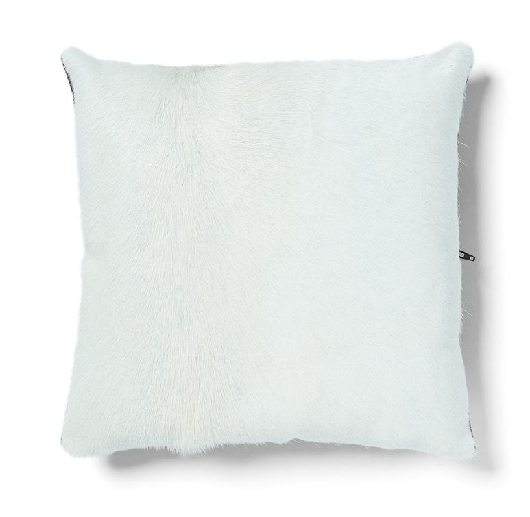 Cowhide Cushion White - Medium