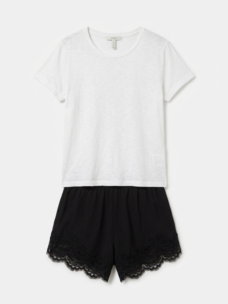 The Luna Silk Shorts Black