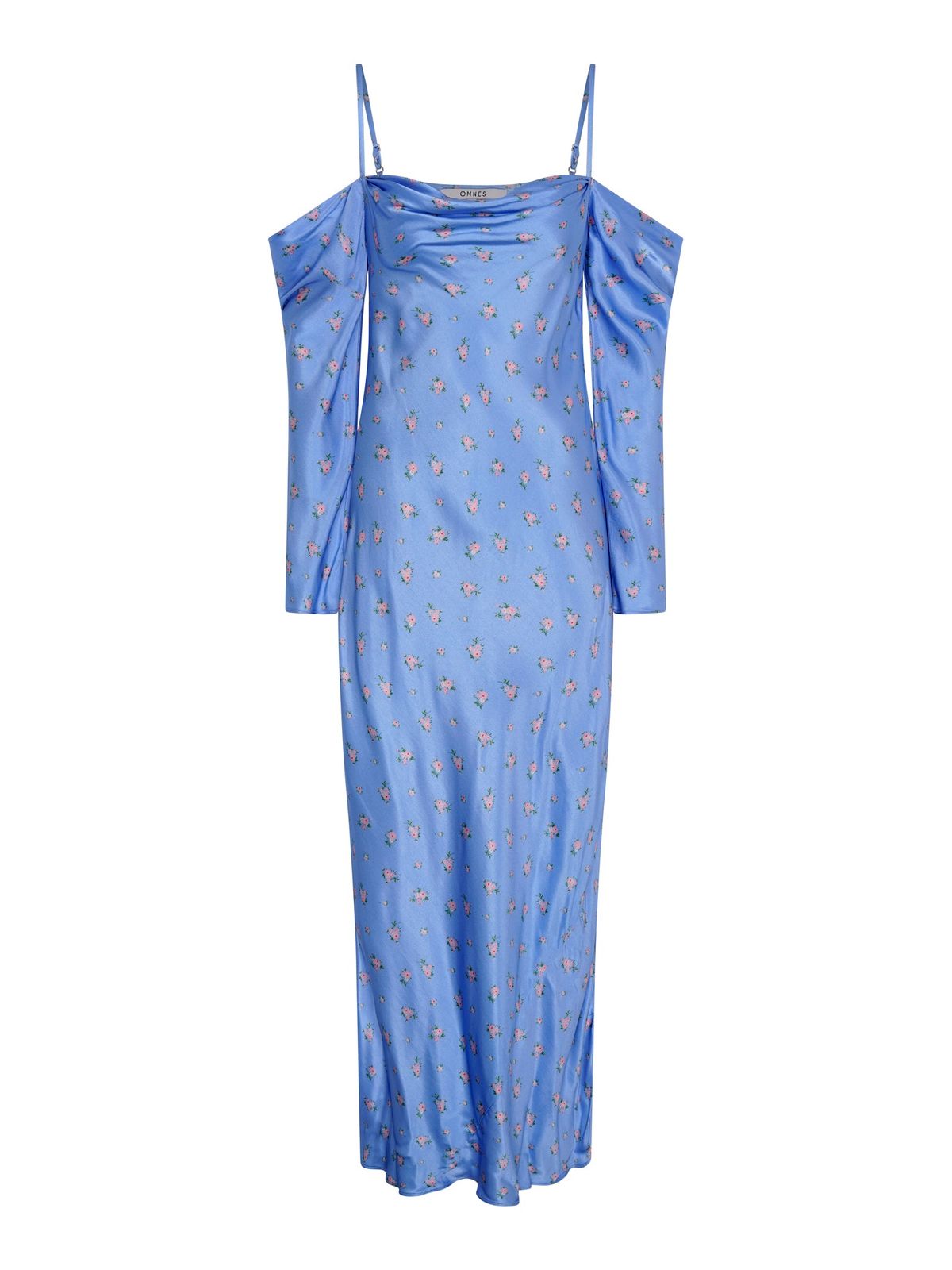 Munique Floral Dress In Light Blue