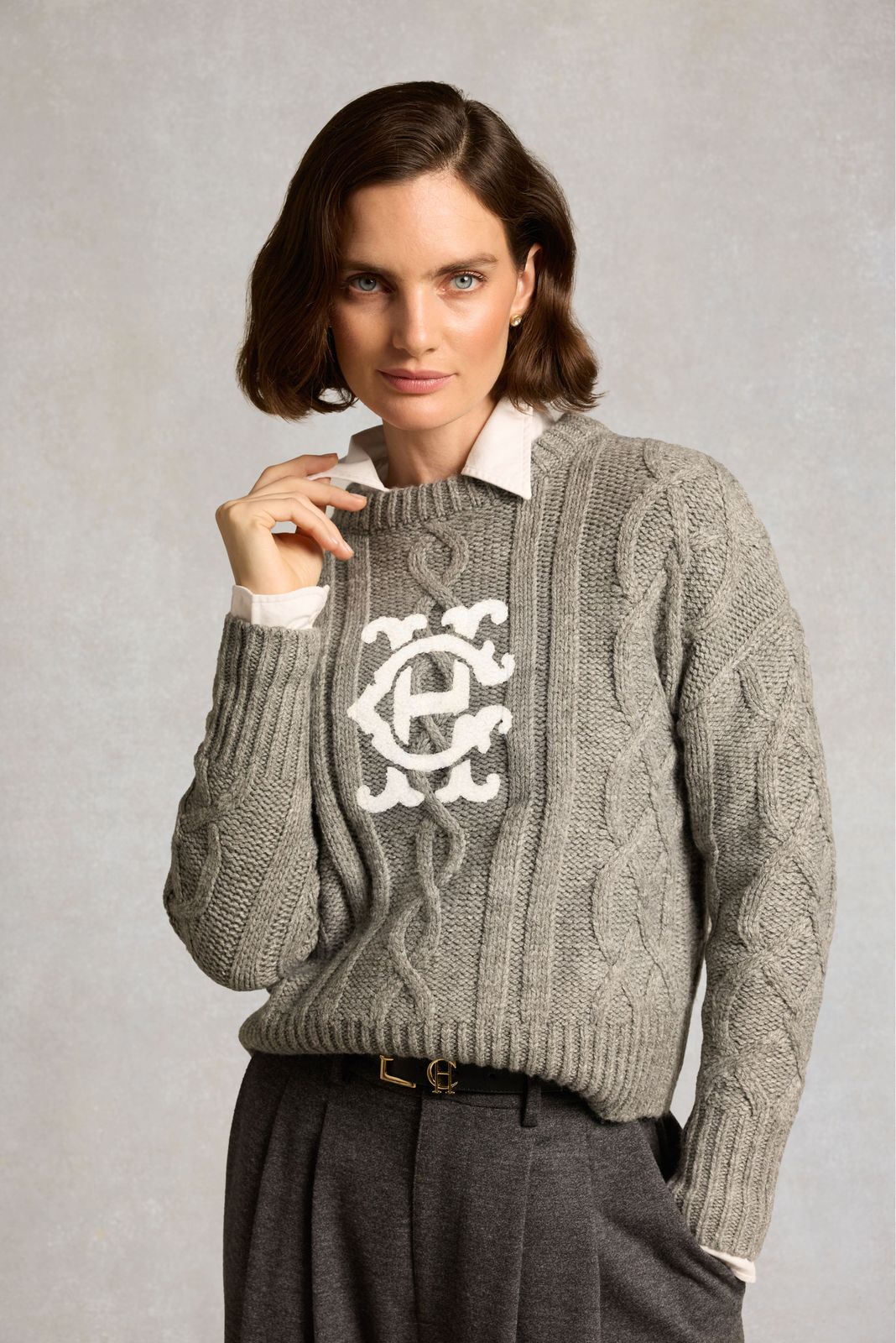 Stockholm Crew Neck Knit (Grey)