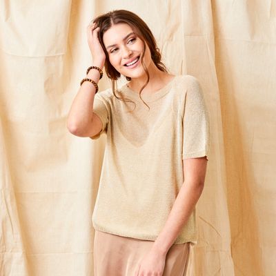Lumen Sparkle Knit Tee
