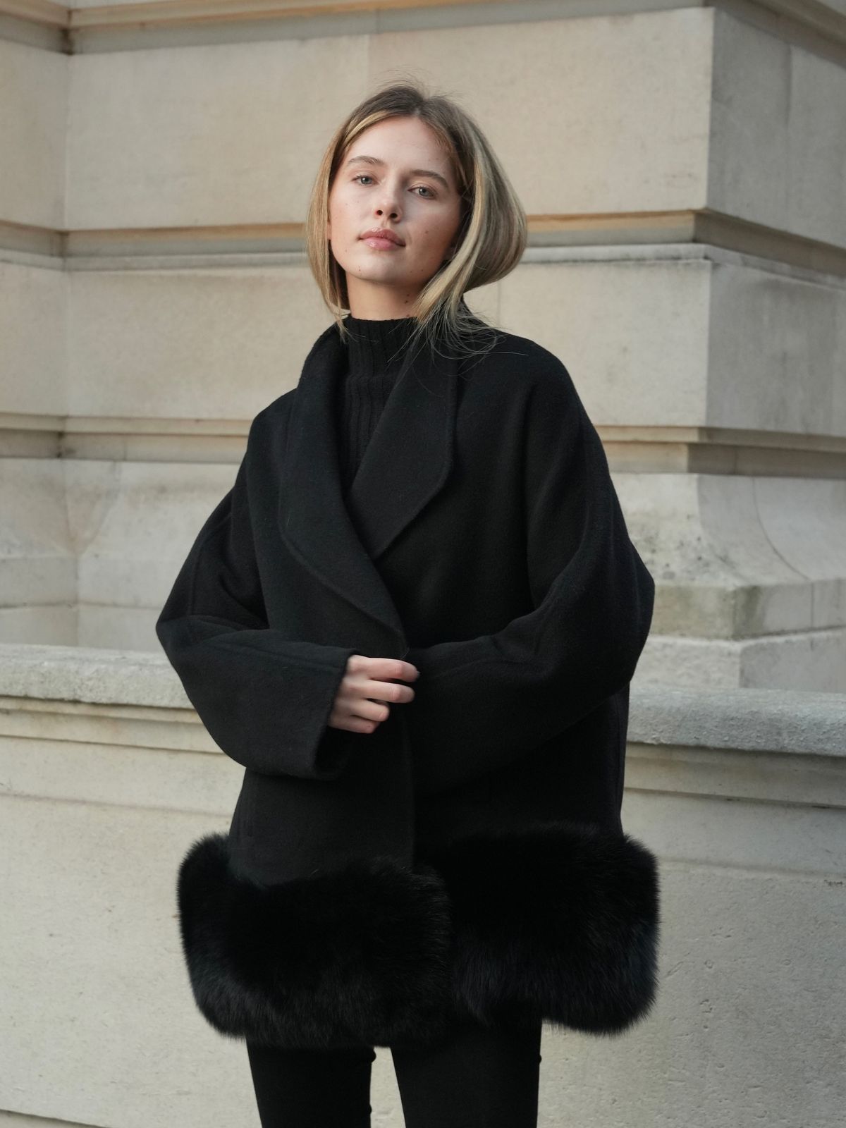 Daisy Cashmere Jacket Black