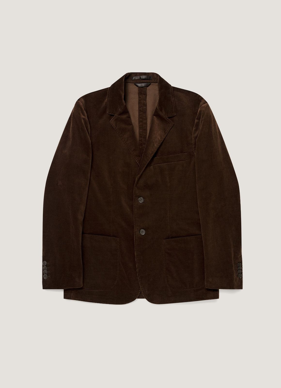 Men's Corduroy Blazer in Dark Chocolate