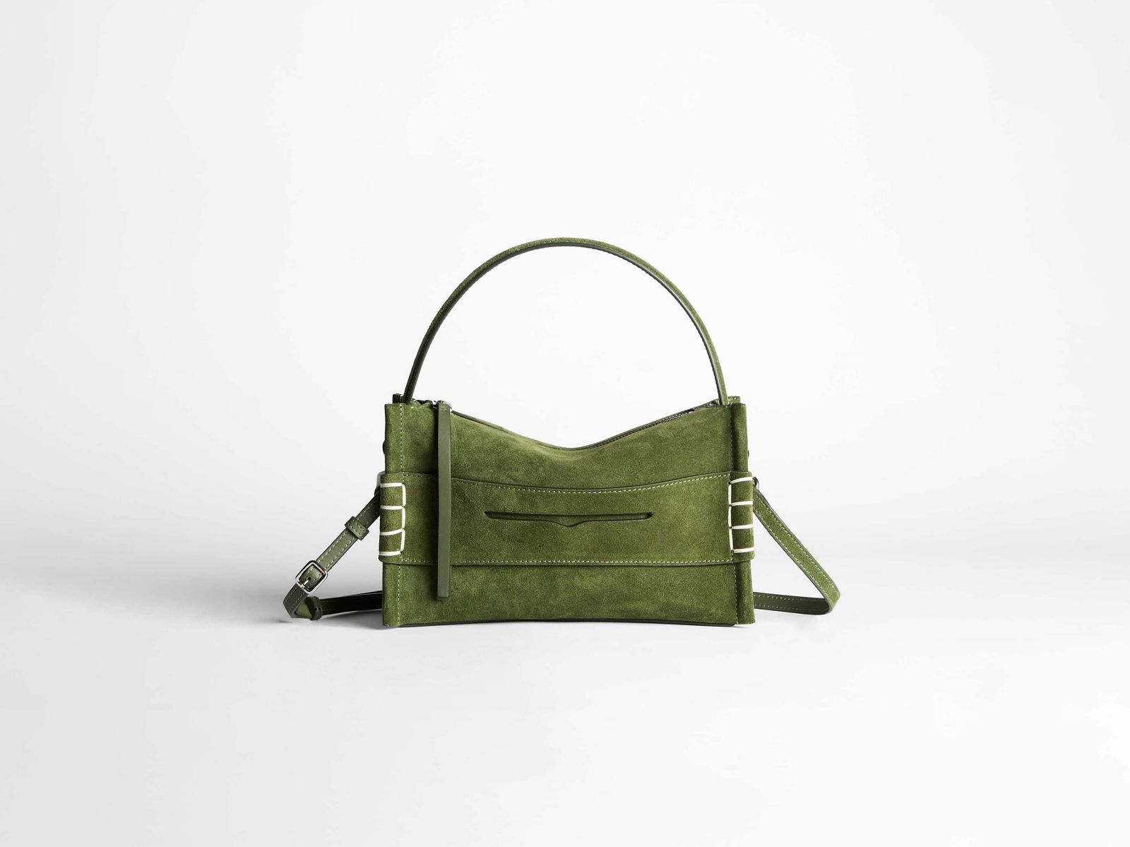 LOAFER BAG IN KHAKI SUEDE