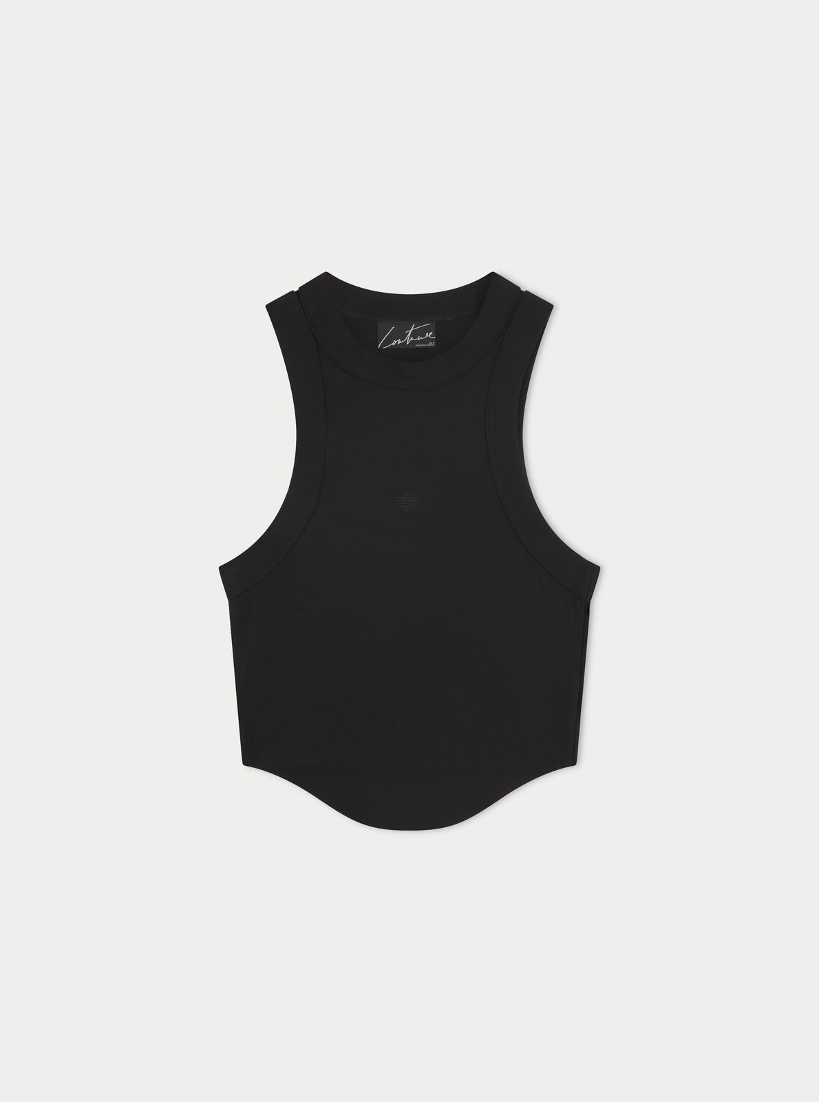 SCULPTING STRETCH EMBLEM RACER - BLACK