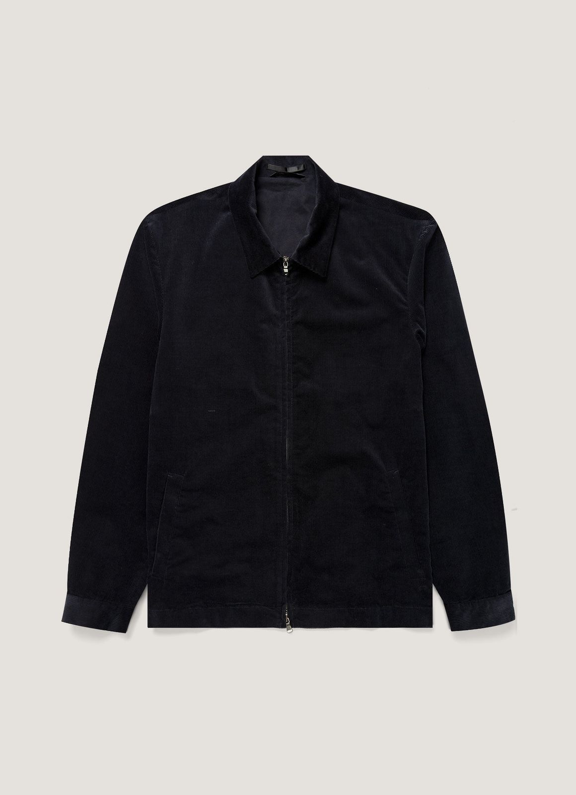 Men's Corduroy Harrington Jacket in Navy