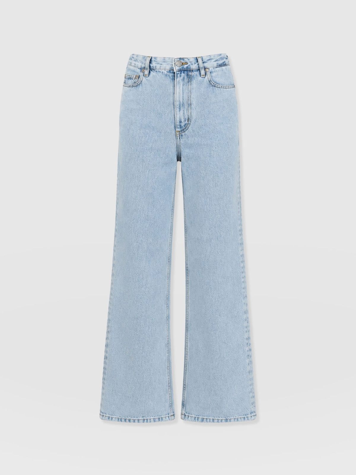 Adjustable Wide Leg Jean - Pale Blue