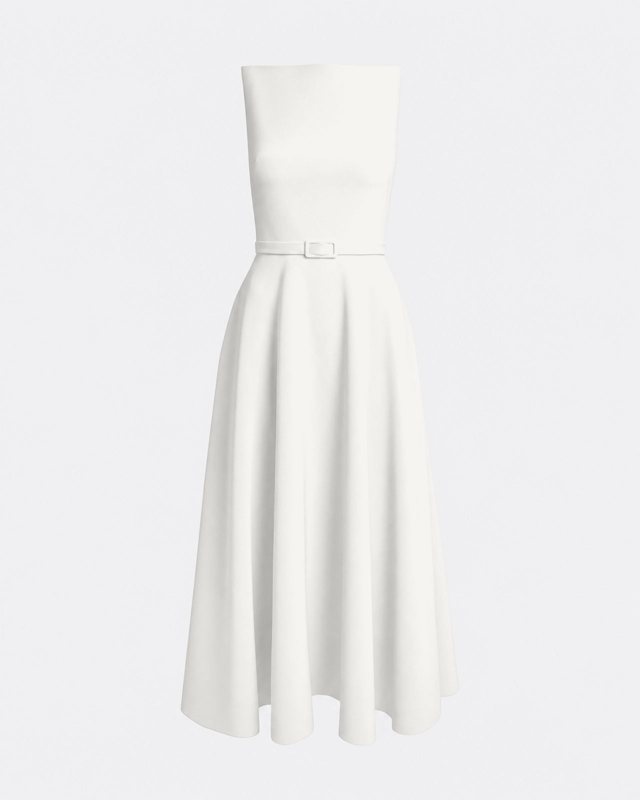 Ginny Midi Dress In Ivory