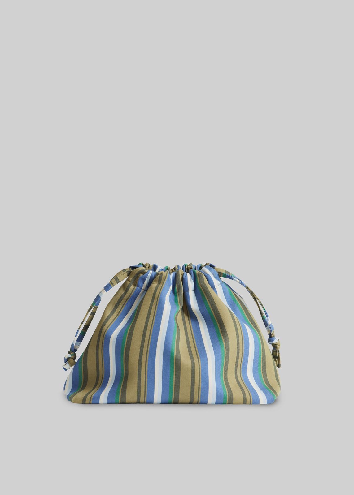 Morgan Small Pouch - Green Multi Stripe