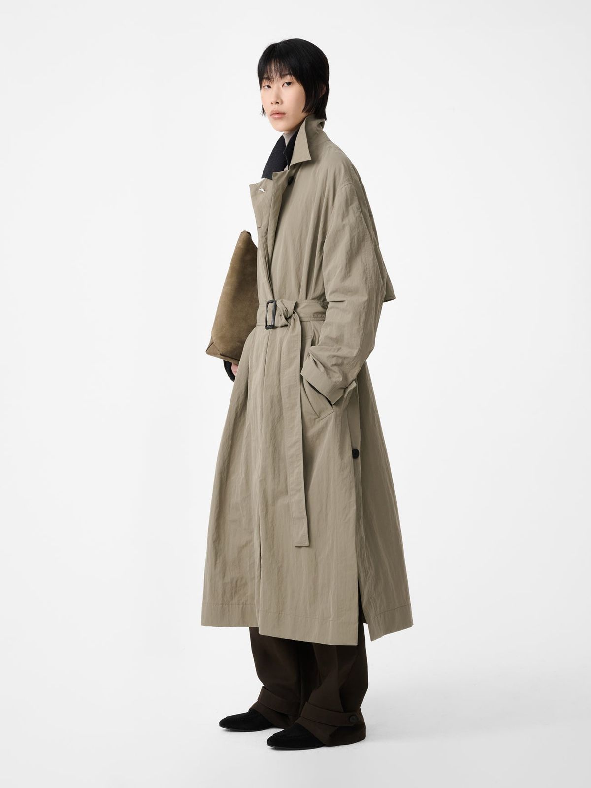 Campion Trench Coat in Mole