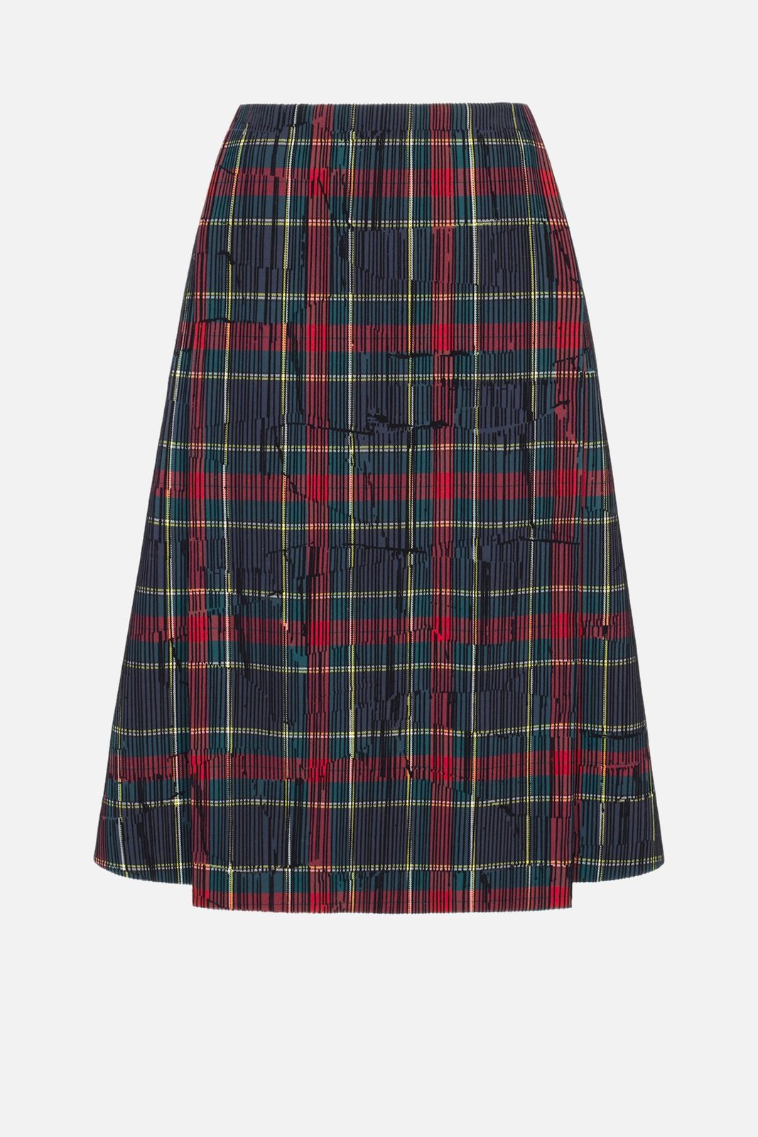 Ifsa Skirt in Red & Green Flocked Check