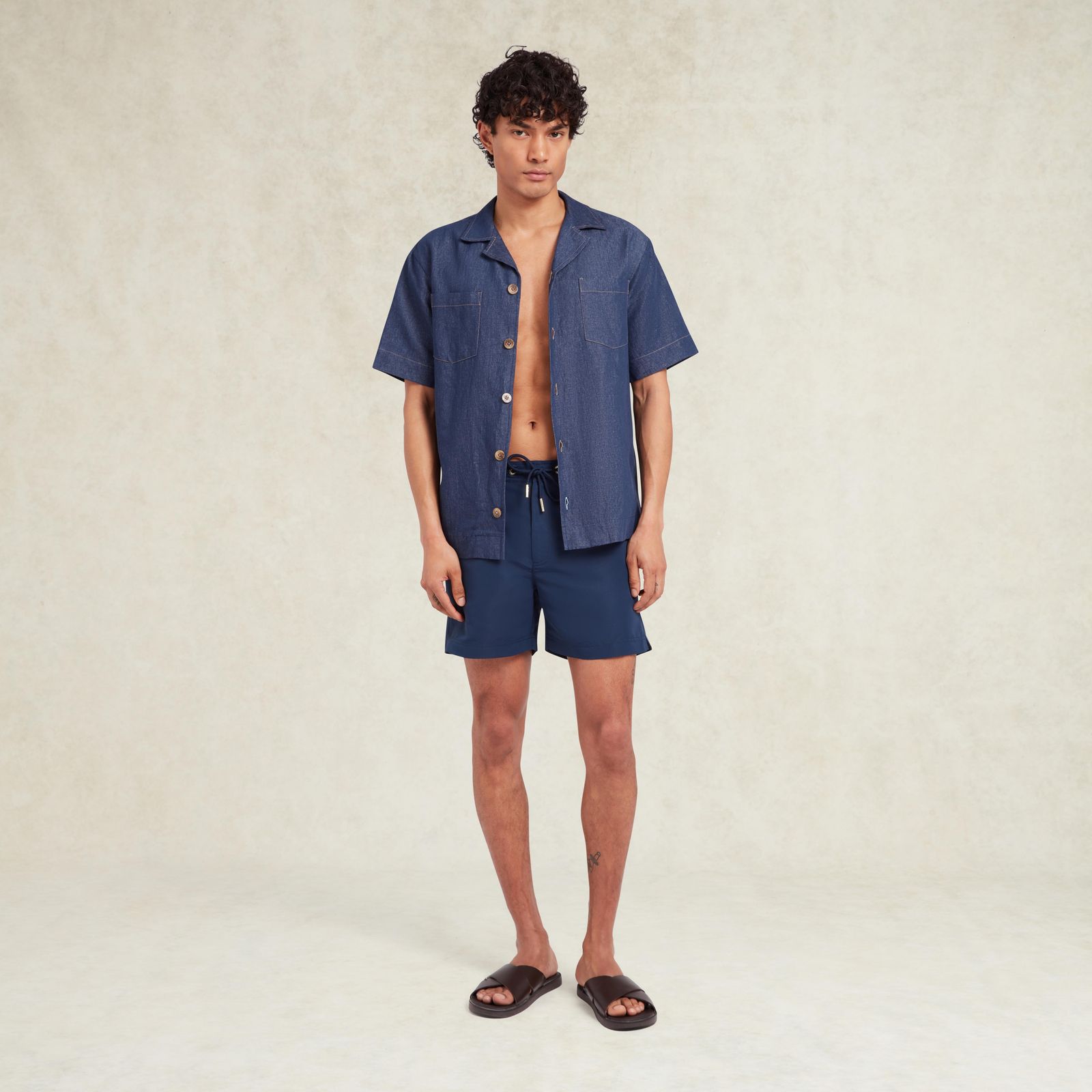 Oceano Drawstring Swimshort - Navy